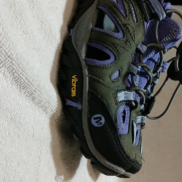 Merrell All Out Blaze Vibram Hiking Shoes Purple - Picture 8 of 8